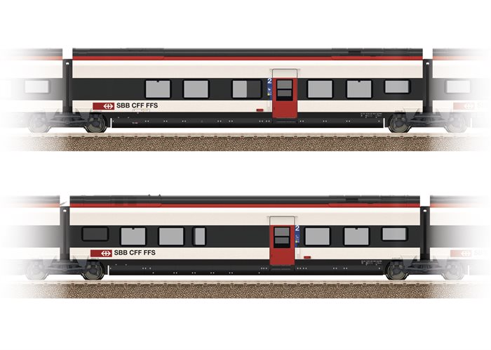 Trix 23281 Ergänzungswagen-Set 1 zum RABe 501 Giruno NYHED 2022