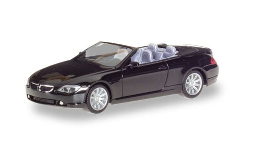 Herpa 023245-002 BMW 6ER CABRIO, H0 NYHED 2022