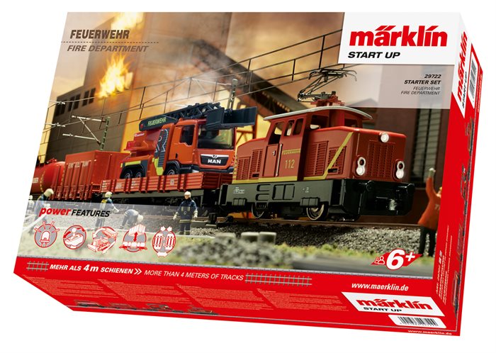 Märklin 29722 Märklin Start up - Startpackung "Feuerwehr", KOMMENDE NYHED 2023