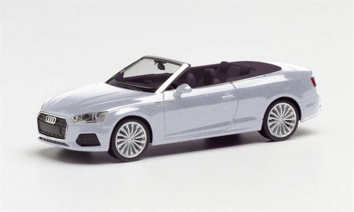 Herpa 038768-002 AUDI A5 CABRIO, CUVÉESILBER METALLIC, H0 NYHED 2022