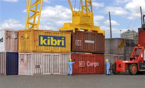 Kibri 10924 20' containere, 8 stk, H0 NYHED 2017