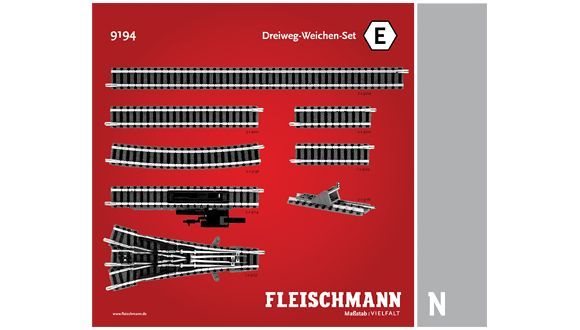 Fleischmann 9194 Skinneudvidelsessæt E Spor N