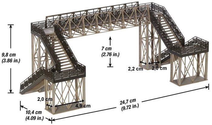 Noch 67070 Fußgängerübergang variabel, Laser Cut, H0