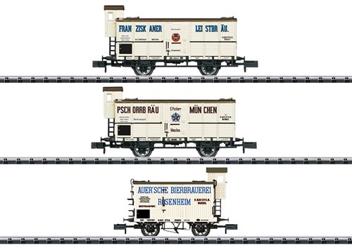 Minitrix 18726 Güterwagen-Set "Biertransport", ep I, KOMMENDE NYHED 2023