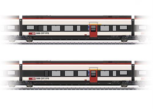 Märklin 43463 Ergänzungswagen-Set 3 zum RABe 501 Giruno, KOMMENDE NYHED 2022