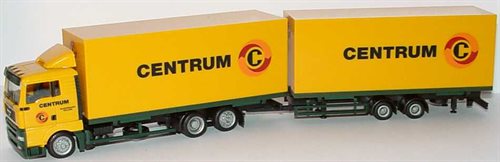 Herpa146456 MAN TGA LX JumboTrailer truck „Centrum Valkenswaard“