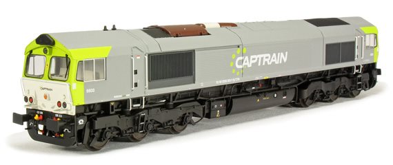 Heljan 66203 Class 66 Captrain (SNCF Benelux) DC digital sound, ep VI TILBUD