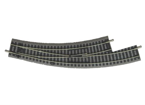 Piko 55422 A-skinne med ballast, buet sporskifte, R2-R3, venstre