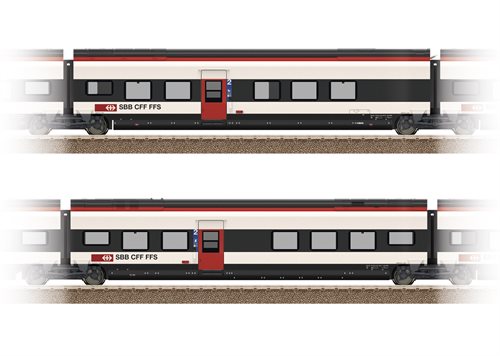 Trix 23282 Ergänzungswagen-Set 2 zum RABe 501 Giruno NYHED 2022