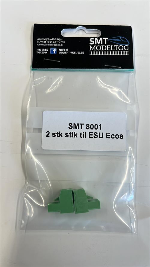 SMT 8001 2 polet stik til  ESU EcoS, 2 stk