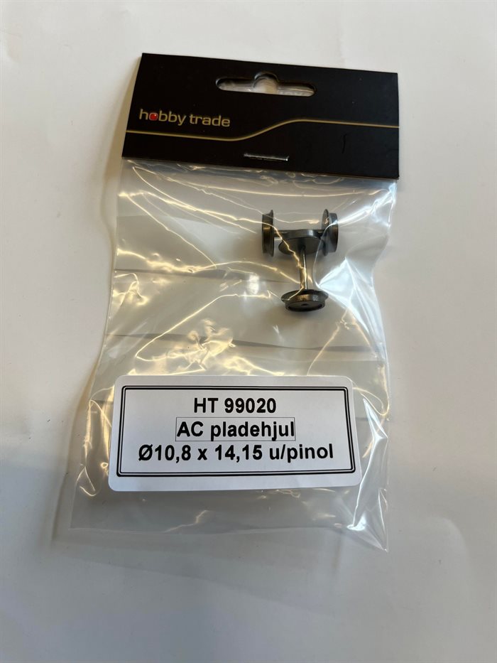 Hobbytrade 99020 AC Pladehjul  Ø 10,8 x 14,15 u/pinol, 2 stk