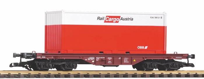 Piko 37011 Flachwagen ÖBB V mit 20\' Container, Spur G