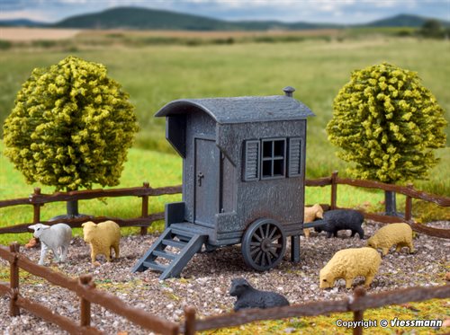 Vollmer 43742  H0 Shepherd carriage and sheep flock