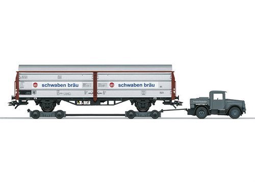 Märklin 46819 Skydedør containervogn med en Kaelble og en Culemeyer Trailer DB, ep IV NYHED 2016