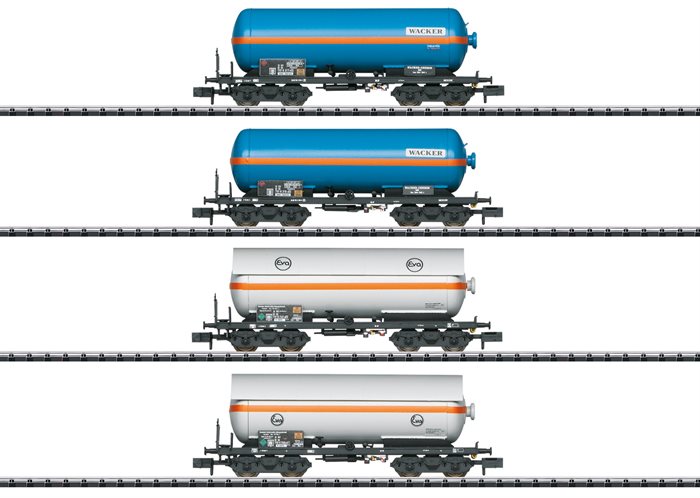 Minitrix 15538 Wagen-Set "Druckgas-Kesselwagen", ep IV/V, Spur N