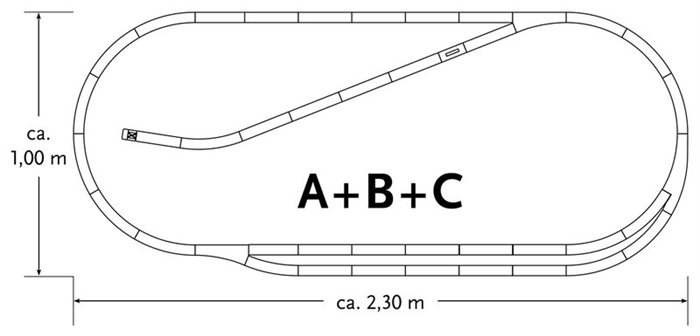 Roco 61102 Skinnesæt C