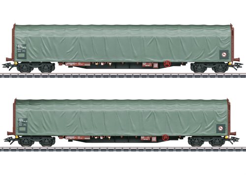 Märklin 47114 Schiebeplanenwagen-Set DSB,  ep V, KOMMENDE NYHED 2023