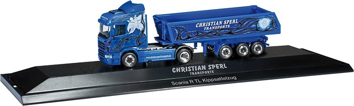 Herpa 121460 SCANIA R HL DUMP SEMITRAILER "SPERL III"