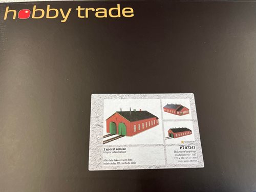 Hobbytrade 87243 To-ports remise til skinner uden ballast, H0