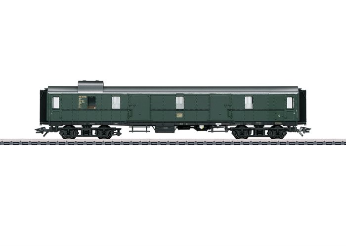 Märklin 42264 4 akslet pakke og stykgodsvogn type Pw4ü "Hechtwagen" ep III, NYHED 2018