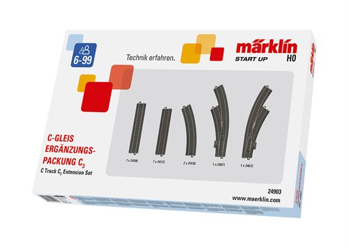 Märklin 24903 C skinne udvidelsessæt C3