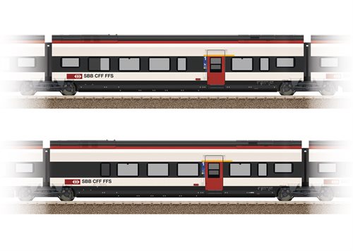 Trix 23283 Ergänzungswagen-Set 3 zum RABe 501 Giruno NYHED 2022