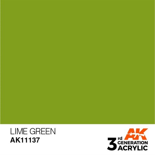 AK11137 Akryl maling, 17 ml, lime green - standard