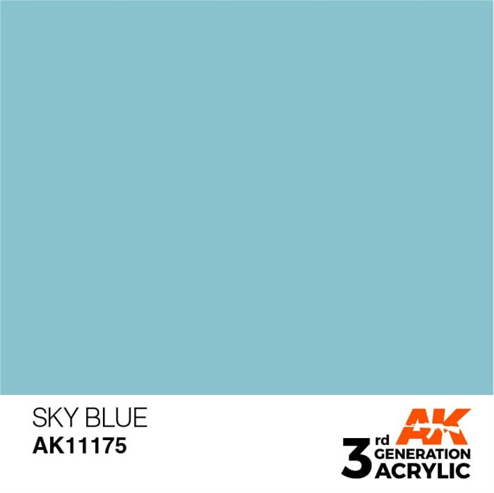 AK11175 Akryl maling, 17 ml, sky blue - standard