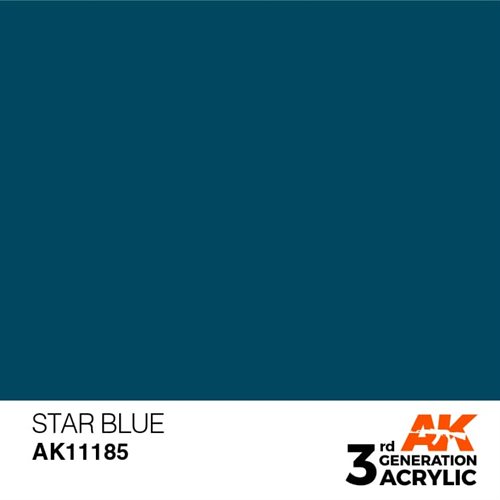 AK11185 Akryl maling, 17 ml, star blue - standard