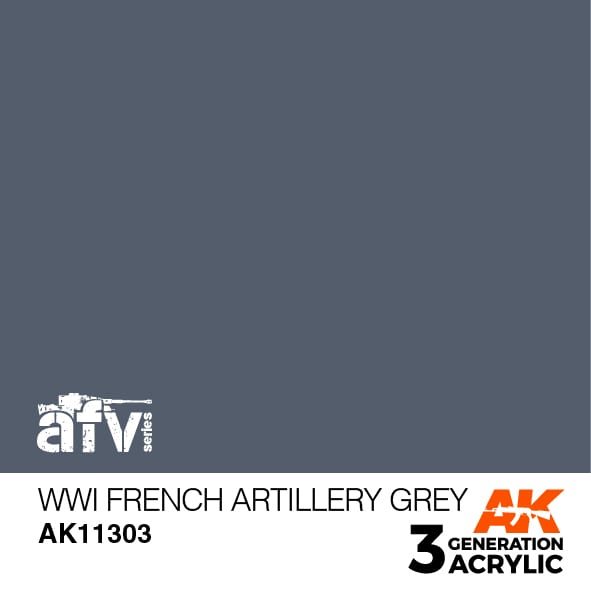 AK11303 WWI FRENCH ARTILLERY GREY – AFV, 17 ml