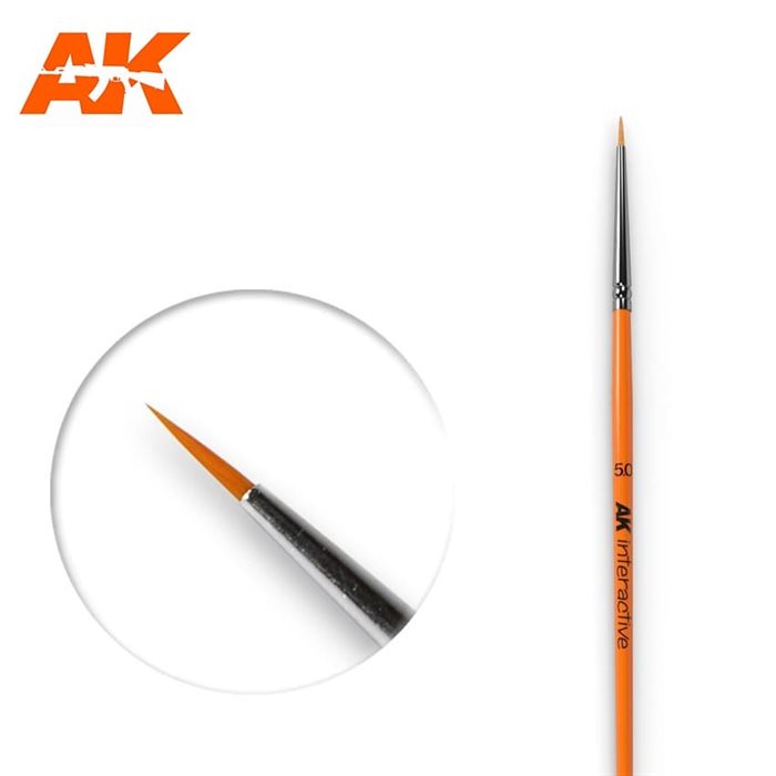 AK600 5/0 ROUND BRUSH. SYNTHETIC