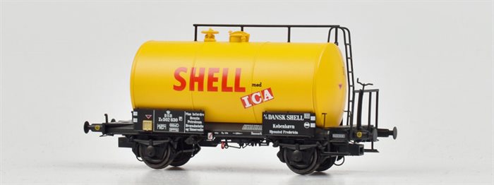 Dekas 871009 Shell tankvogn, DSB ZE 502 830, ep III, H0 NYHED 2020