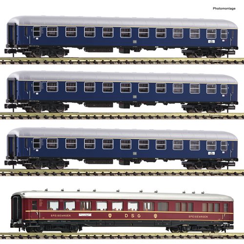 Fleischmann 881910 4-tlg. Set: Fernzug „Hans Sachs‟, DB, ep IV, SPOR N