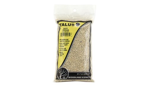 Woodland Scenics1271 Talus Medium Buff, Mellem sten, 340 gr