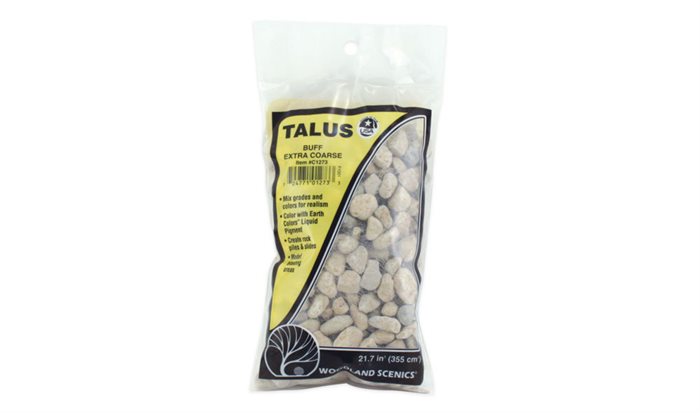 Woodland Scenics 1273 Extra Coarse Buff Talus, ekstra store sten 340 gr