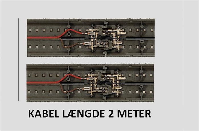 Märklin 74042 Tilslutningssæt mellem 2 C skinne stykker, 2 meter længde