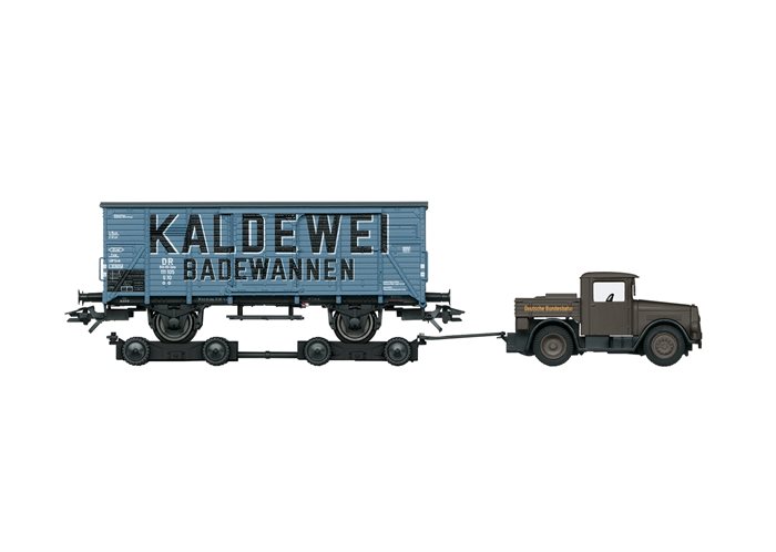 Märklin 48822 Bil og lukket godsvogn, DB, ep III, H0 NYHED 2019