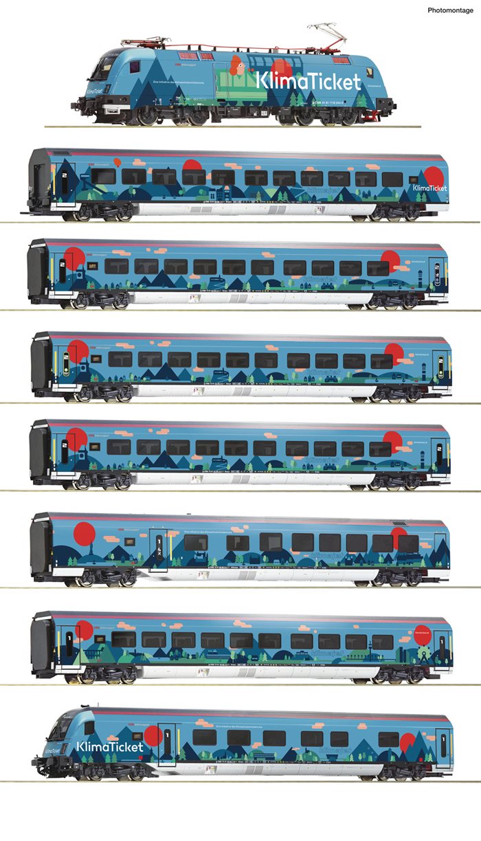 Roco 61502 8-tlg. Set: „Klimajet“, ÖBB, ep VI, AC