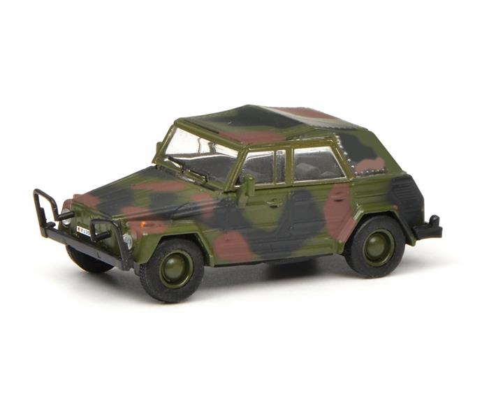 Schuco 43000 VW Typ 181 Kübelwagen "Bundeswehr", camouflaged, H0 NYHED 2019