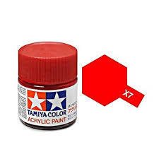 Tamiya 81507 Akryl maling, X-07, Red, 10 ml