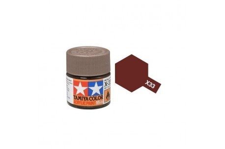 Tamiya 81533 Akryl maling, X-33, Bronze, 10 ml