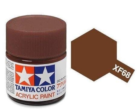 Tamiya 81768 Akryl maling, XF68, NATO Brown, 10 ml