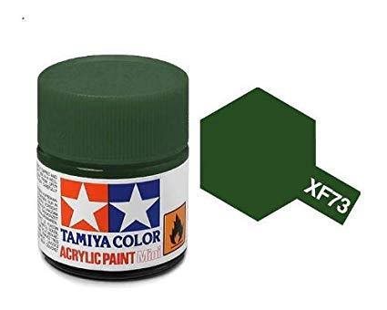 Tamiya 81773 Akryl maling, XF73, Dark green (JGSDF), 10 ml