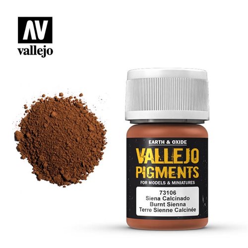 Vallejo 73106 Burnt Sienna Powder