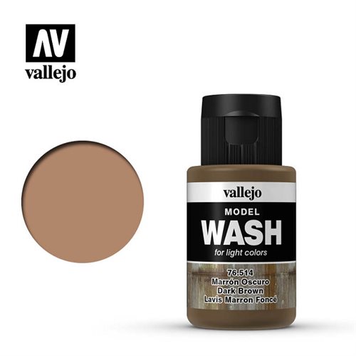 Vallejo 76514 Dark Brown Wash 35ml