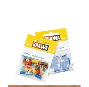 Brawa 3041 Muffer, gule, 2,5 mm, gammel model, 10 stk