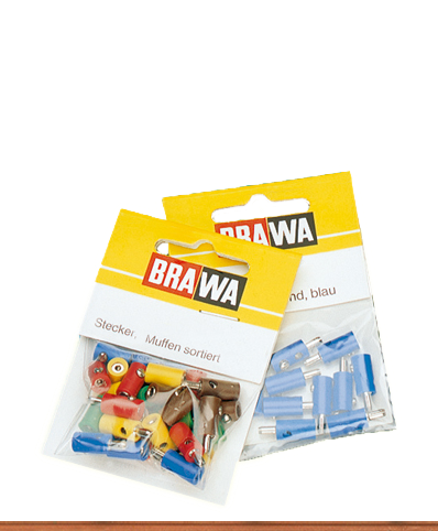 Brawa 3051 Stik, gule, 2,5 mm, gammel model, 10 stk