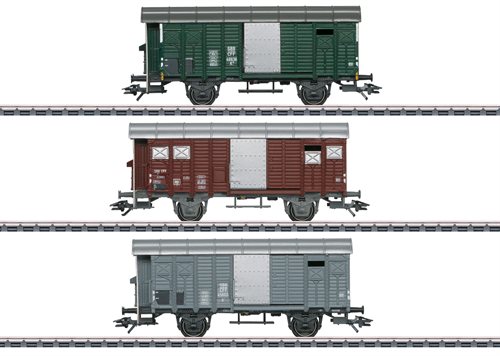 Märklin 46568 Güterwagen-Set mit gedeckten Güterwagen K3, ep III, KOMMENDE NYHED 2023