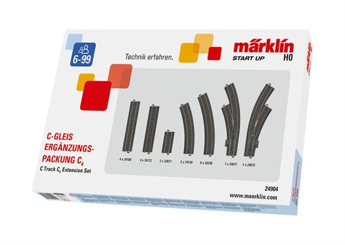 Märklin 24904 C skinne udvidelsessæt C4