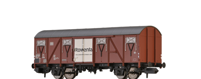 Brawa 67818  Gedeckter Güterwagen Gbs 245 „Rowenta” der DB  Betriebsnummer: 21 80 148 6 417-5, ep IV, Spur N